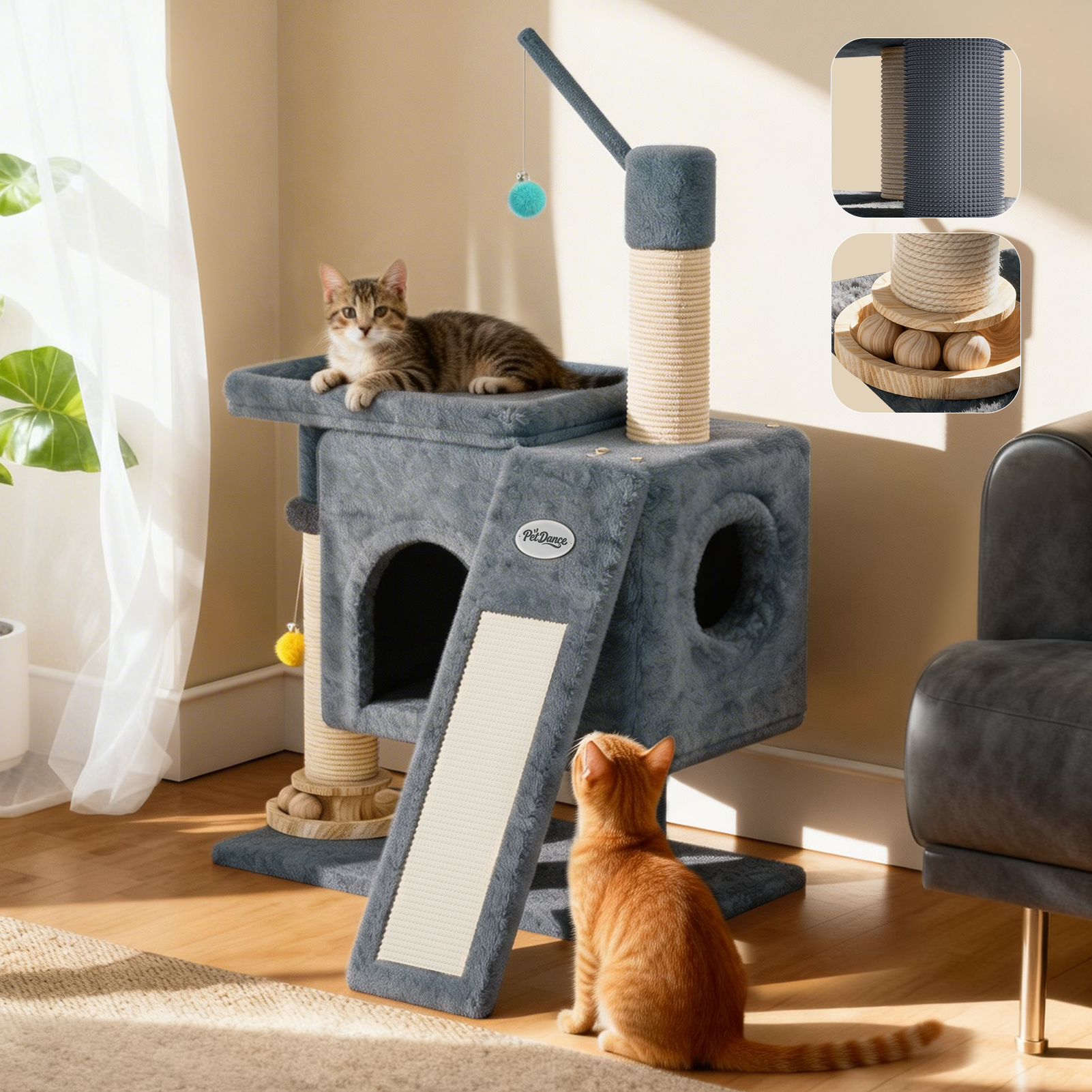 CT25 Cat Tree with Scratching Post