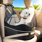 DB16 Dog Car Seat for Small Medium Dogs, Safety Design 3-Point Fixed Pet Travel Seat