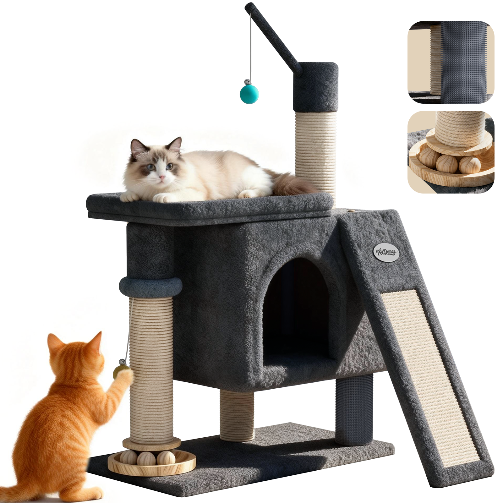 CT25 Cat Tree with Scratching Post