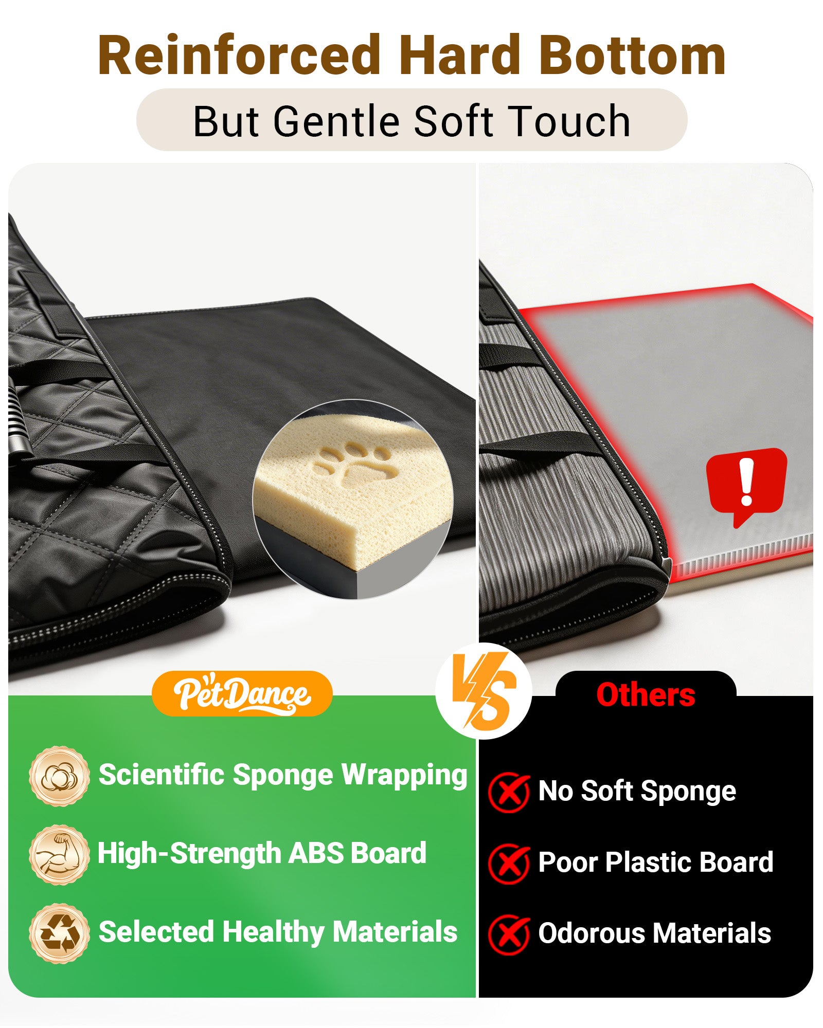 SC8 Car Back Seat Extender for Dogs, Hard Bottom But Soft Touch