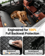 SC8 Car Back Seat Extender for Dogs, Hard Bottom But Soft Touch