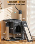 【All-Round Playhouse】CT25 Small Cat Tree Tower with Multiple Fun