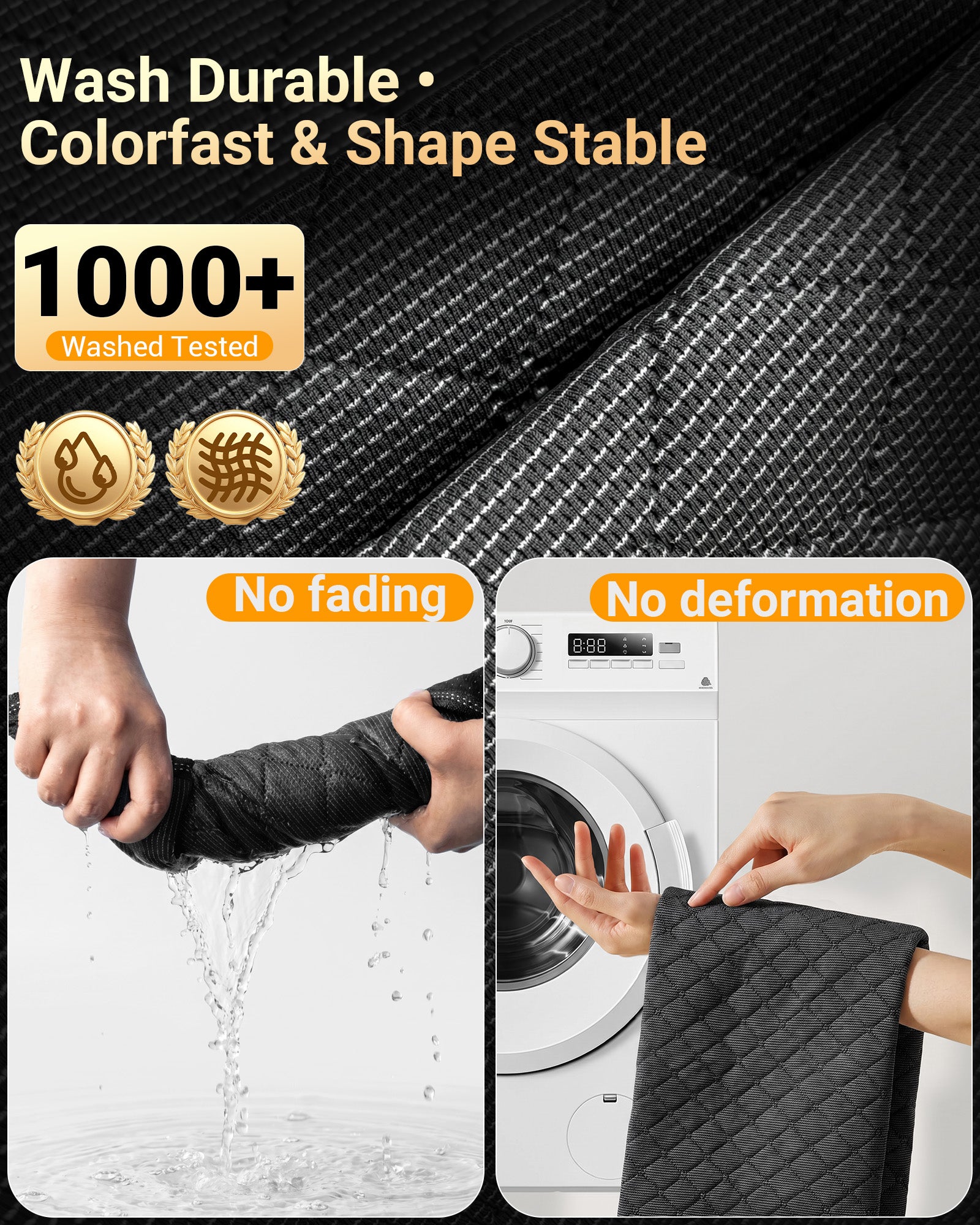 TP36 M (24“ x 24") Washable Pee Pads for Dogs,【Silver-Ion Infused Fabric】 Clean & Odor Control