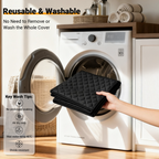 DM2 Grab & Go Dog Bed Mat for Car, Pet Bed Mat for Backseat, Sofa, Bed